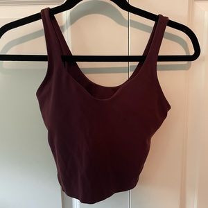Maroon Lulu Lemon Align tank